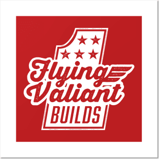 Flying Valiant Builds - (Stunt Style - White on Red) Posters and Art